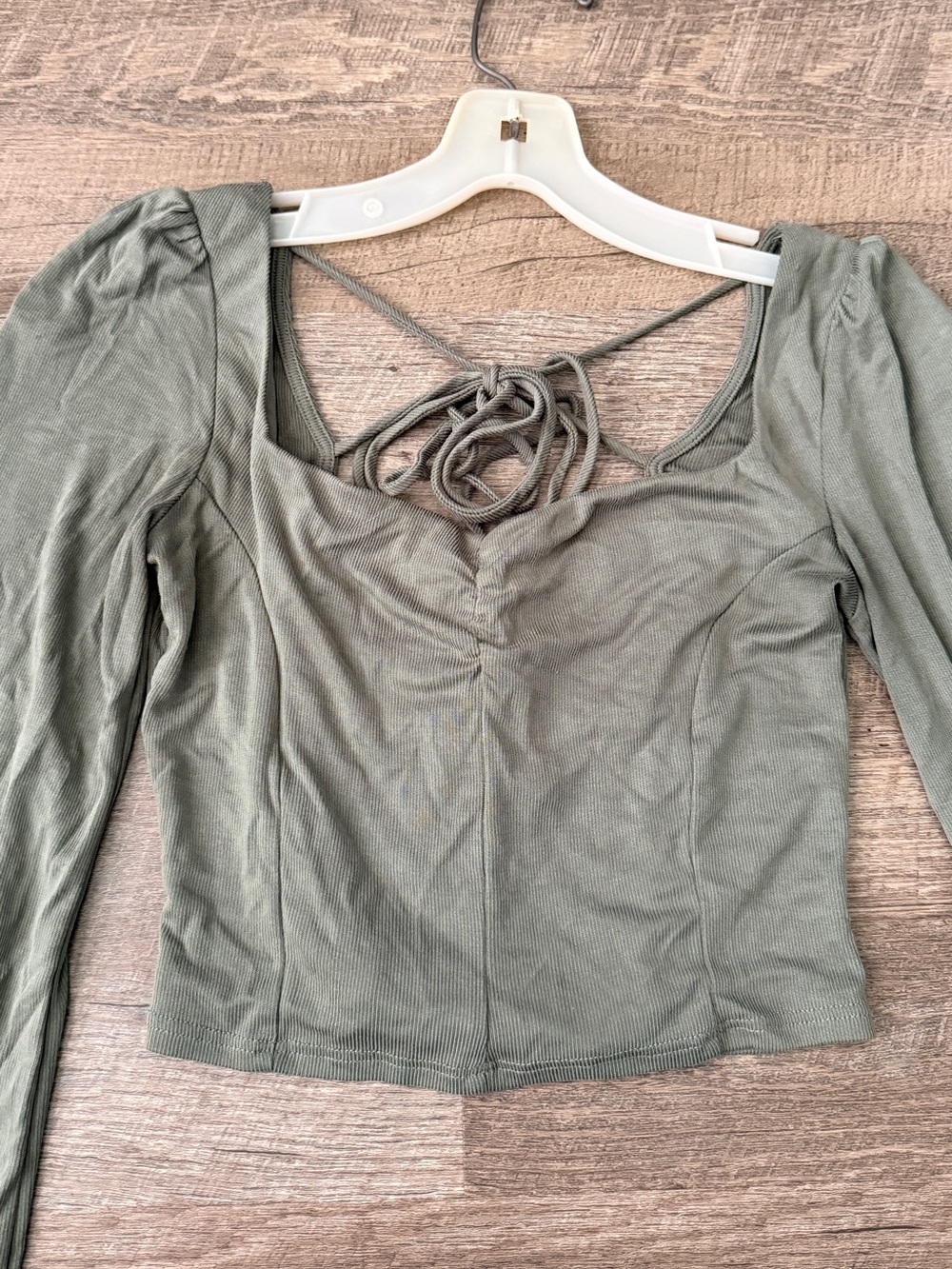 Long Sleeve Sage Green Women’s Top